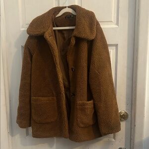 Women’s Boohoo Brown Teddy Jacket